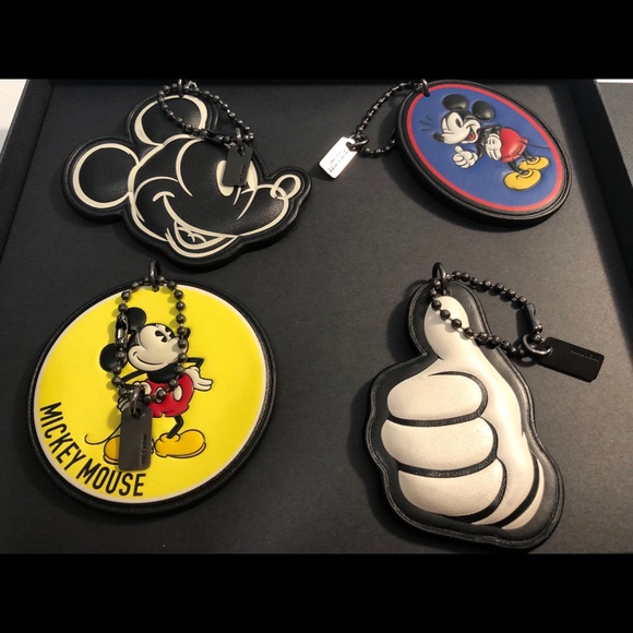 Disney X Coach NY Mickey set 4 hangtags NIB - Picture 4 of 5